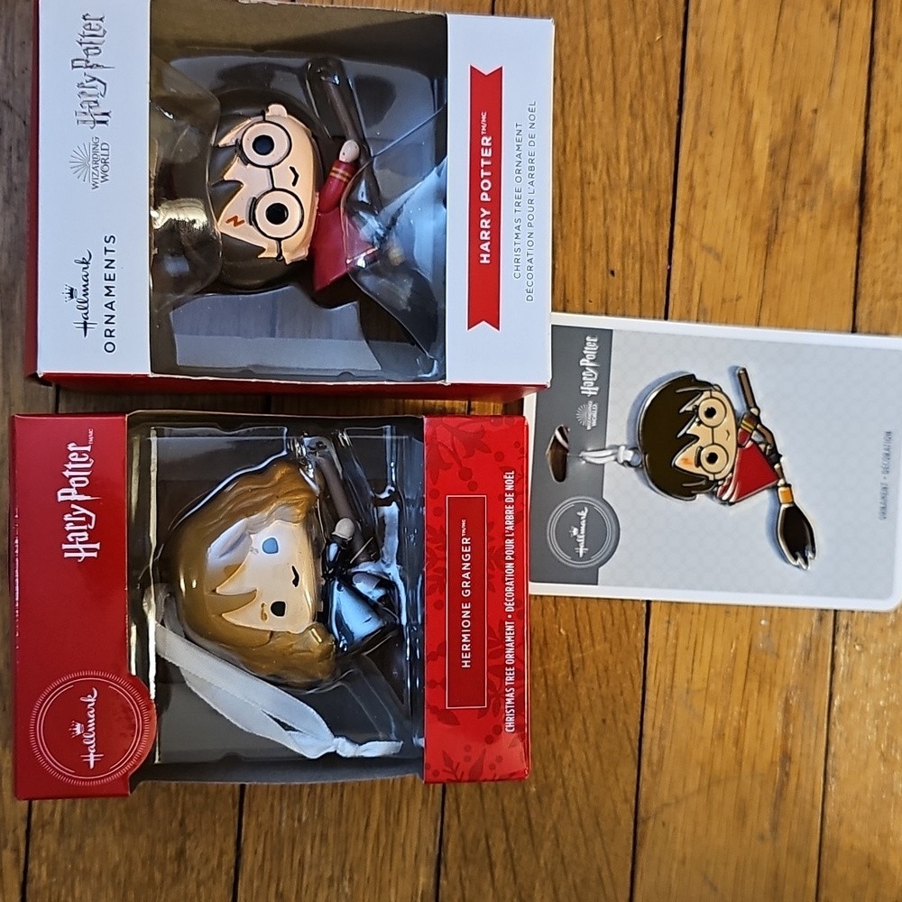 NIB: Hallmark Harry Potter & Hermione Granger Ornaments
